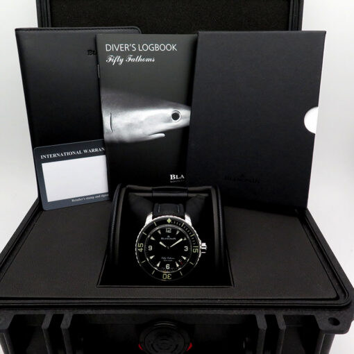 Alternative view of Blancpain Fifty Fathoms Stainless Steel Automatic with Black Dial