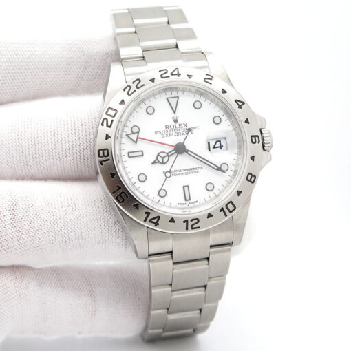Rolex 16570 Explorer II with White Dial and 3186 Movement