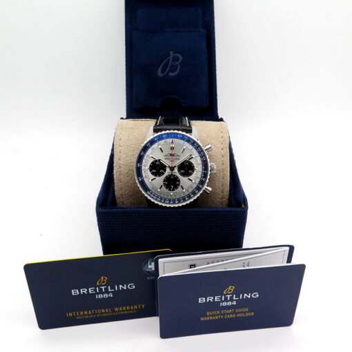 Alternative view of Breitling AB0138 Navitimer B01 Chronograph 43mm with Silver Dial