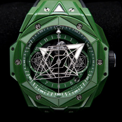 Hublot Big Bang Unico Sang Bleu II Green Ceramic 45mm Limited Edition - Image 3