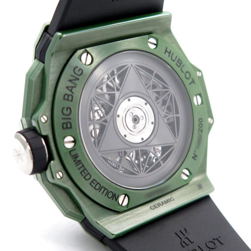 Hublot Big Bang Unico Sang Bleu II Green Ceramic 45mm Limited Edition - Image 4