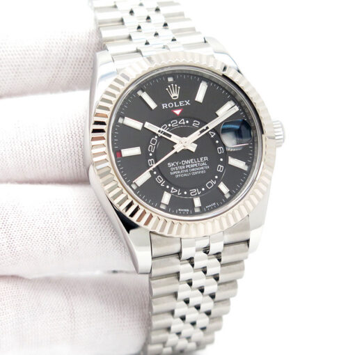 Rolex 326934 Skydweller with Black Dial on Jubilee
