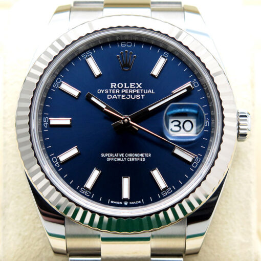 Rolex 126334 Datejust 41 with Blue Stick Dial on Oyster - Image 3
