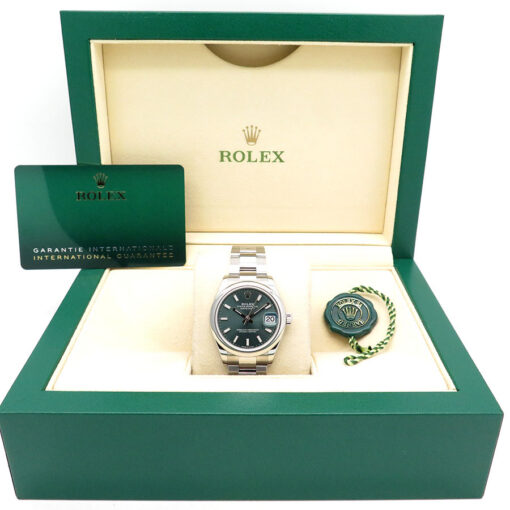 Alternative view of Rolex 278240 Datejust with Mint Green Dial on Oyster