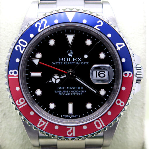 Rolex 16710 GMT Master II with Red/Blue Bezel and 3186 Movement - Image 3