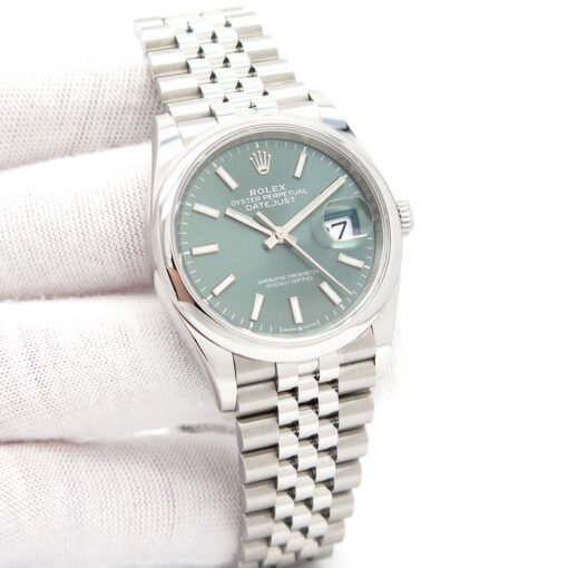 Rolex 126200 Datejust with Mint Green Dial on Jubilee