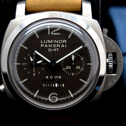 Panerai PAM 311 Luminor 1950 Chronograph Monopulsante 8 Days GMT Titanio - Image 3