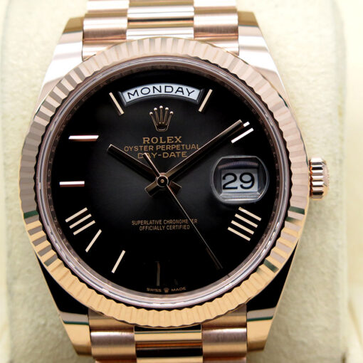 Rolex 228235 Day Date 40 18K Rose Gold with Slate Ombre Dial - Image 3