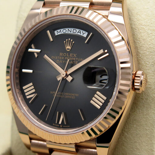 Rolex 228235 Day Date 40 18K Rose Gold with Slate Ombre Dial - Image 4