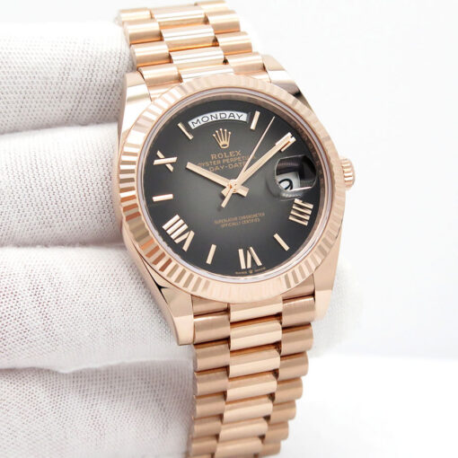 Rolex 228235 Day Date 40 18K Rose Gold with Slate Ombre Dial