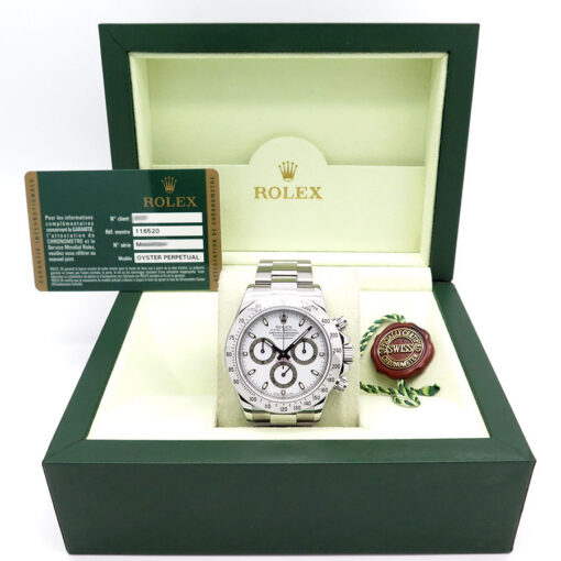 Alternative view of Rolex 116520 Cosmograph Daytona with White Dial