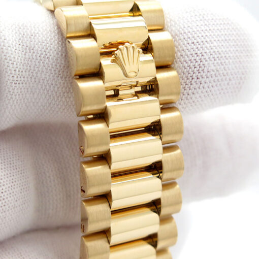 Rolex 218238 Day Date II 18K Yellow Gold with Black Roman Dial - Image 7