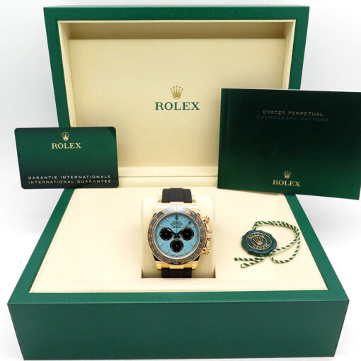 Rolex 126518LN Cosmograph Daytona 18K Yellow Gold with Turquoise Dial - Image 2