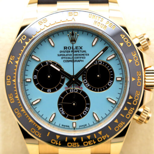 Rolex 126518LN Cosmograph Daytona 18K Yellow Gold with Turquoise Dial - Image 3