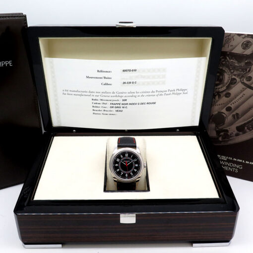 Alternative view of Patek Philippe 6007G Calatrava Red 18K White Gold