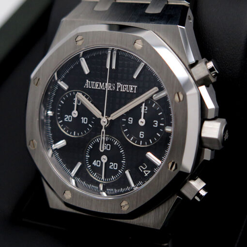Audemars Piguet 26240ST Royal Oak Chronograph "50th Anniversary" with Black Dial (New Old Stock) - Image 3