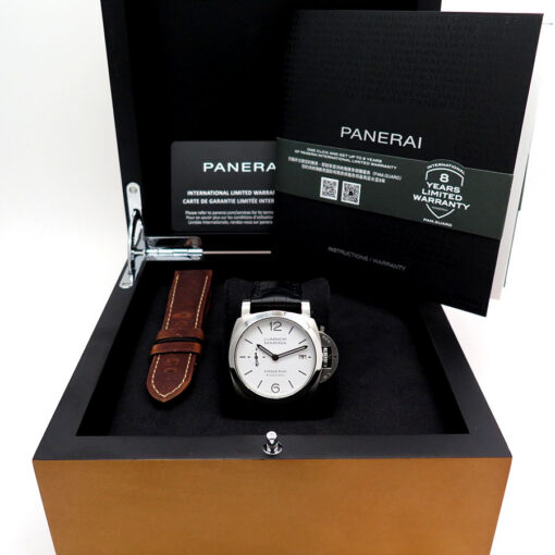 Alternative view of Panerai PAM 1271 Luminor Marina Quaranta with White Dial