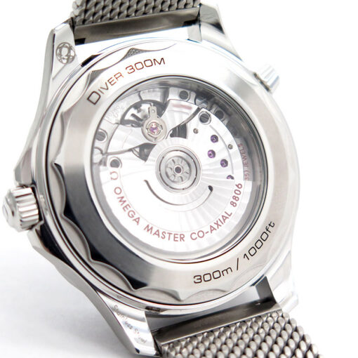 Omega Seamaster No Date Diver 300m with Black Dial on Mesh Bracelet - Image 4