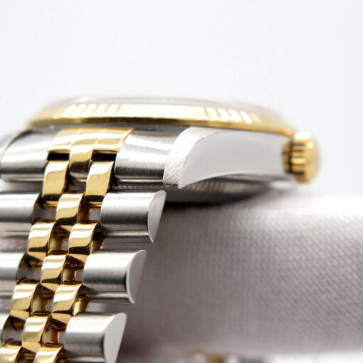 Rolex 16233 Datejust 18K/SS with Mother of Pearl Roman Dial on Jubilee - Image 9