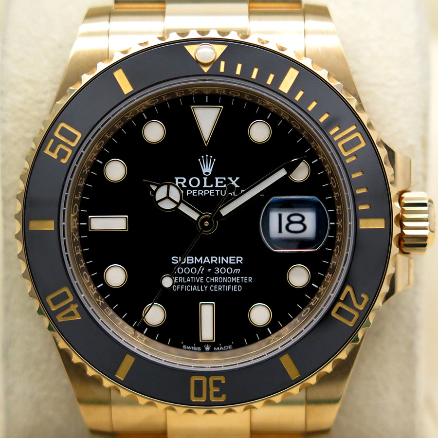 Rolex 126618LN Submariner 41 18K Yellow Gold (New Old Stock) - DavidSW