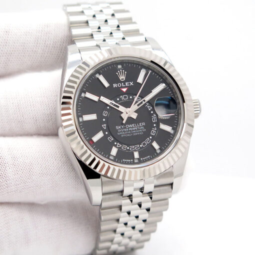 Rolex 336934 Skydweller with Black Dial on Jubilee