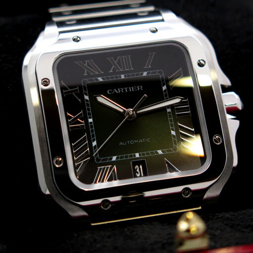 Cartier WSSA0062 Santos de Cartier Large with Green Dial - Image 4