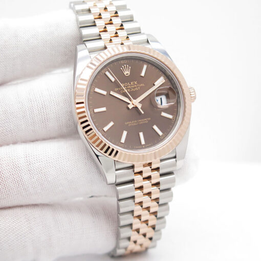 Rolex 126331 Datejust 41 18K/SS with Chocolate Stick Dial on Jubilee