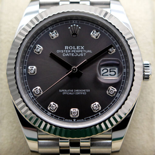 Rolex 126334 Datejust 41 with Slate Diamond Dial on Jubilee - Image 3