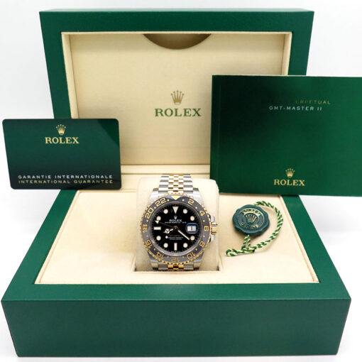 Alternative view of Rolex 126713GRNR GMT Master II 18K/SS on Jubilee