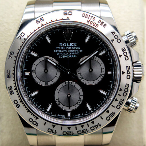 Rolex 126509 Cosmograph Daytona 18K White Gold with Black Dial - Image 3