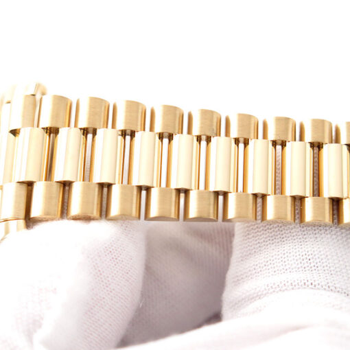 Rolex 228238 Day Date 40 18K Yellow Gold with Silver Diagonal Motif Dial - Image 8