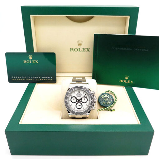 Alternative view of Rolex 126500LN Cosmograph Daytona with White Dial