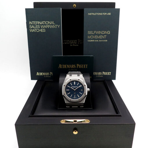 Alternative view of Audemars Piguet 15202ST Royal Oak "Jumbo" Ultra Thin with Blue Dial