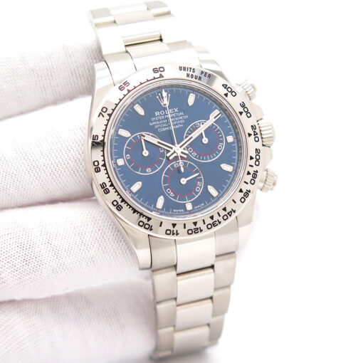 Rolex 116509 Cosmograph Daytona 18K White Gold with Blue Dial