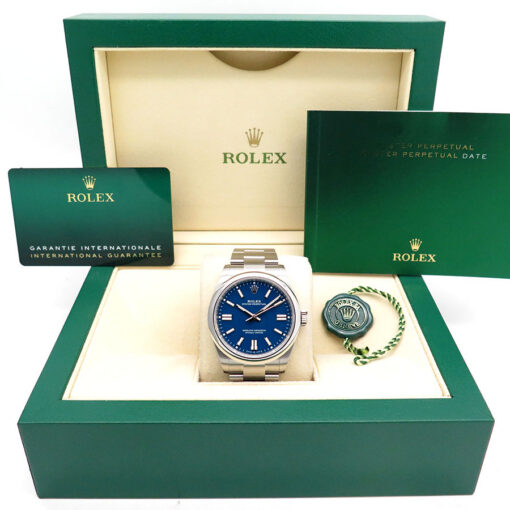 Rolex 134300 Oyster Perpetual 41 with Med Blue Dial - Image 2