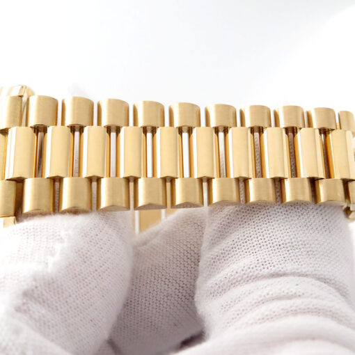 Rolex 228238 Day Date 40 18K Yellow Gold with Black Diagonal Motif Stick Dial - Image 9