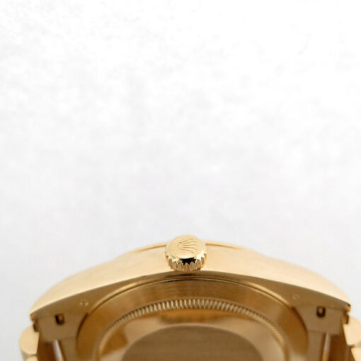 Rolex 228238 Day Date 40 18K Yellow Gold with Black Diagonal Motif Stick Dial - Image 5