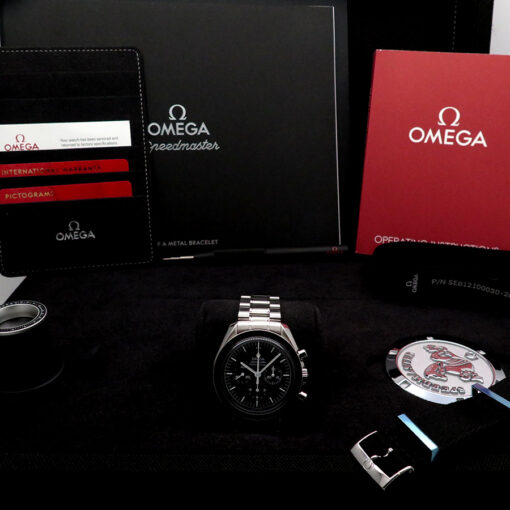 Alternative view of Omega Speedmaster Professional Moonwatch on Bracelet with 1861 Movement