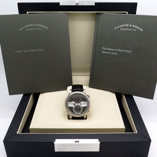 Alternative view of A. Lange & Sohne 148.038 Zeitwerk Date 18K White Gold