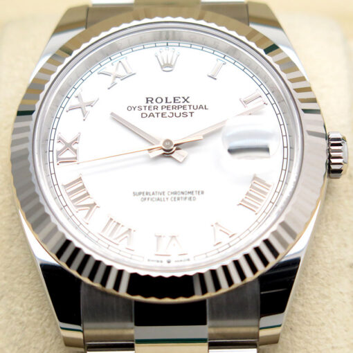 Rolex 126334 Datejust 41 with White Roman Dial on Oyster - Image 3