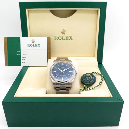 Rolex 114300 Oyster Perpetual with Blue Dial - Image 2