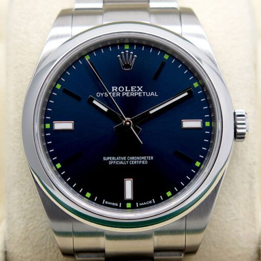 Rolex 114300 Oyster Perpetual with Blue Dial - Image 3