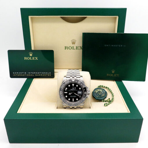 Alternative view of Rolex 126710GRNR GMT Master II on Jubilee