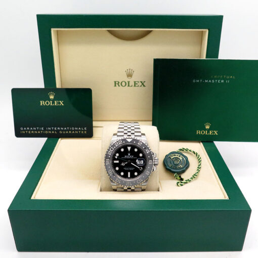 Alternative view of Rolex 126710GRNR GMT Master II on Jubilee