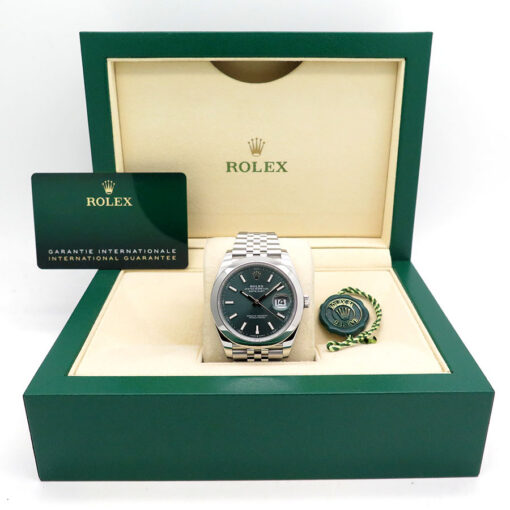 Rolex 126300 Datejust 41 with Mint Green Dial on Jubilee - Image 2
