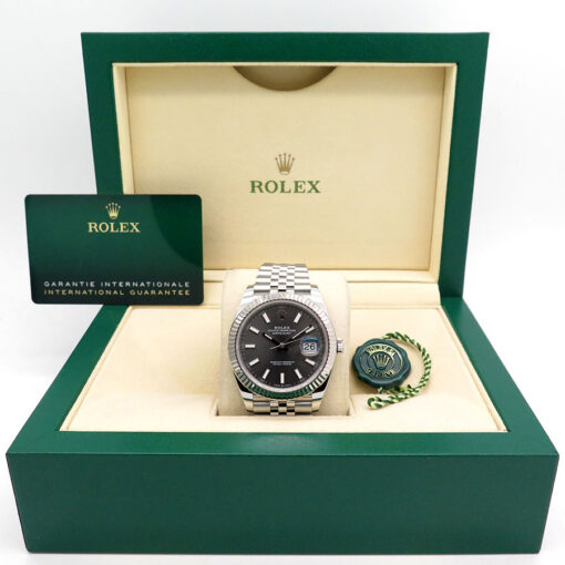 Rolex 126334 Datejust 41 with Slate Stick Dial on Jubilee - Image 2