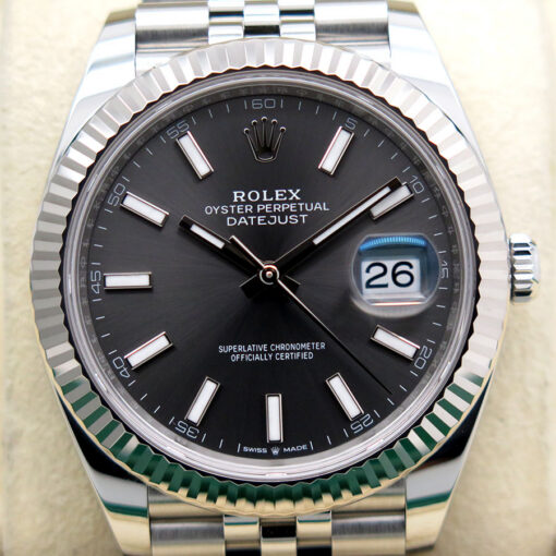 Rolex 126334 Datejust 41 with Slate Stick Dial on Jubilee - Image 3