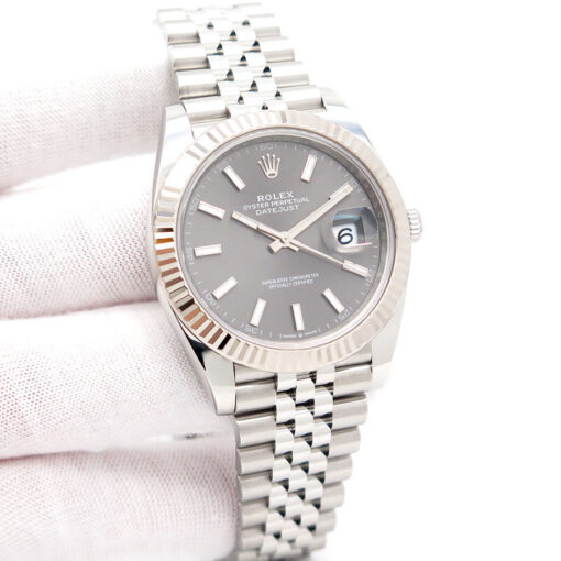 Rolex 126334 Datejust 41 with Slate Stick Dial on Jubilee