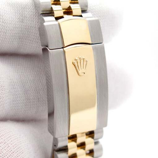 Rolex 126283RBR Datejust 18K/SS with Silver Roman Dial & Diamond Bezel on Jubilee - Image 7