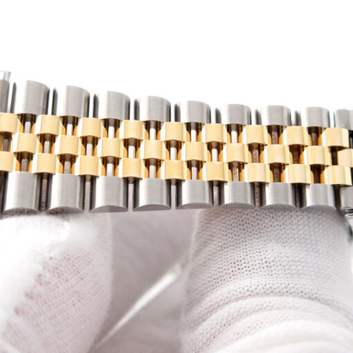 Rolex 126283RBR Datejust 18K/SS with Silver Roman Dial & Diamond Bezel on Jubilee - Image 8